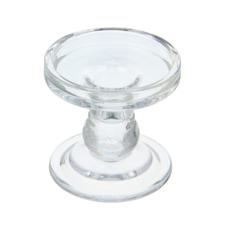 Подсвечник тм LADECOR "Креманка" стеклянный, 8,5x8,5x8,5 см