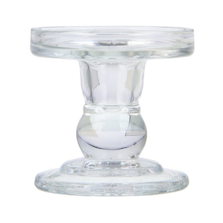 Подсвечник тм LADECOR "Креманка" стеклянный, 8,5x8,5x8,5 см