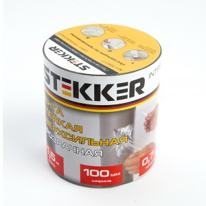 STEKKER Лента клейкая сверхсильная ПВХ 0,7х100 1,5 м. прозрачная INTP9-0715-10 39917