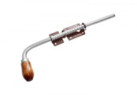 Засов Домарт с пружиной 400мм медь антик d-16мм5)