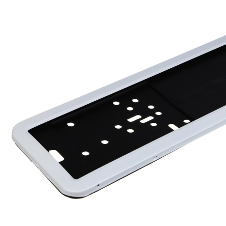 NG Рамка номерного знака, пластик + нерж.сталь 8050 (1 шт.), белый