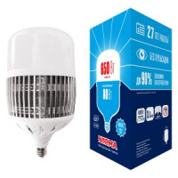 Volpe NORMA высокомощн. ЛОН E27 80W(6500lm) 4000K 4K 240x135 LED-M80-80W/4000K/E27/FR/NR