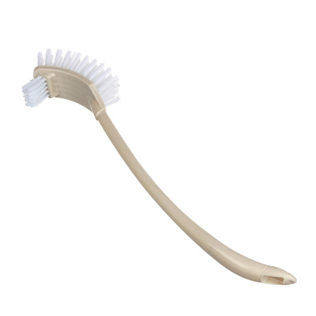 VETTA Ёрш для туалета с двойной щеткой для труднодоступных мест, пластик, 12х10,5х42,5см