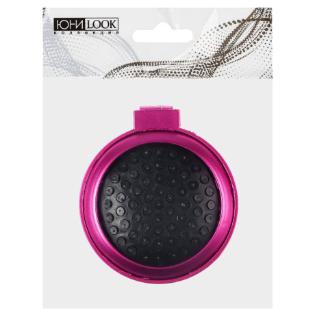 ЮНИLOOK Расческа складная с зеркалом Дорожная, пластик, 6,5см, 4 цвета, P-01