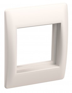 IEK ПРАЙМЕР Рамка и суппорт универсальные на 2 модуля белые CKK-40D-RU2-K01