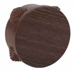 ЭРА Коробка распаячн. открытой установки КОР (дуб) 85х40мм с гермовводами 4 вх. IP54 3284