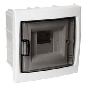 Bylectrica бокс (корпус) пластик ЩРВ-П- 4 мод. встраив. с дверцей, опломбировка, IP20 (КНС-4Д)