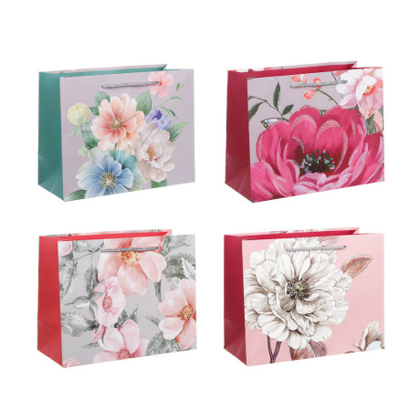 Пакет тм Fntastic подарочный, M 18x23x10см, глиттер, бумага, арт.28, 4 дизайна