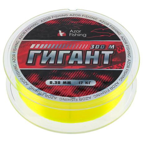 AZOR FISHING Леска ГИГАНТ, 300м, 0,30мм