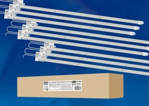 Uniel фито св-к св/д  для растений 9x10W 18мкм/с L=600, до 15 в линию ULY-P90-10W/SPFR/K IP65 AC220V