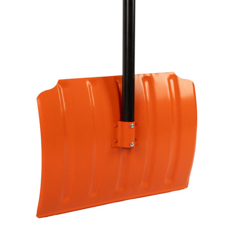 Лопата для уборки снега стальная, 470х335х1335 мм, стальной черенок, Сибртех