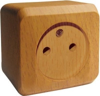 Systeme Electric Этюд роз. ОУ 1 мест. темн. бук (пл.осн.) PA16-001T (25!)