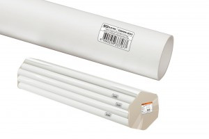 TDM труба гладкая ПВХ d 25 74м жесткая, белая (цена за 1м, длина 2 м) (74!) SQ0404-0033