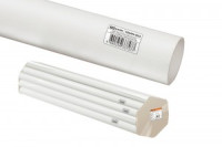 TDM труба гладкая ПВХ d 25 74м жесткая, белая (цена за 1м, длина 2 м) (74!) SQ0404-0033