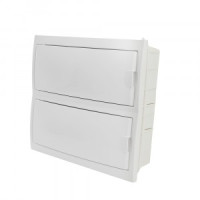 STEKKER бокс (корпус) пласт. встраив. ЩРВ-П-24 мод. непрозрач. белая дверь IP20, Standart 49639