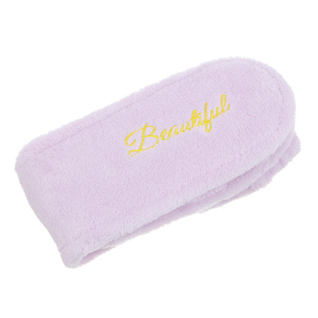 ЮНИLOOK Повязка гибкая для косметических процедур 3 в 1, полиэстер, р-р 54-56, фиолетовый, МП-2