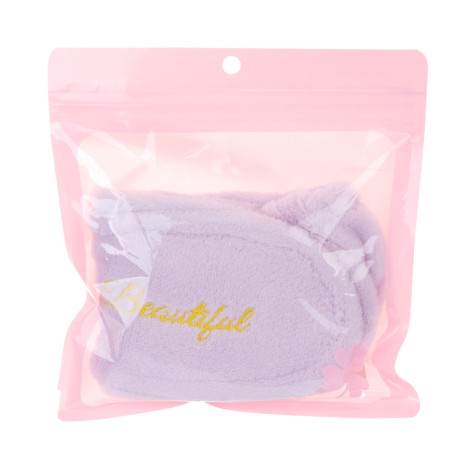 ЮНИLOOK Повязка гибкая для косметических процедур 3 в 1, полиэстер, р-р 54-56, фиолетовый, МП-2