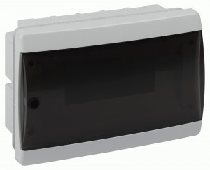 ЭРА COMFORT бокс (корпус) пластик ЩРВ-П-12 мод. встраиваемый, дымчато-прозрачная дверца IP40 67234