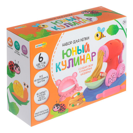 ХОББИХИТ Набор для лепки «Юный кулинар», РР, тесто, 21х15,5х7см