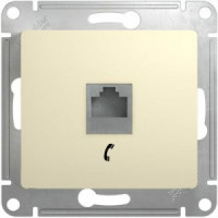 Systeme Electric GLOSSA мех. роз. телеф. СУ 1 мест. беж. (пл.осн., RJ11) GSL000281T (10!)