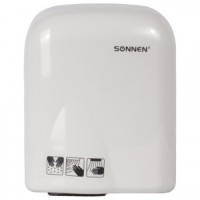 Сушилка д/рук SONNEN HD-165, 1650 Вт, время сушки 25 секунд, пластик. белая, 604191