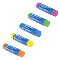 Ластик BRAUBERG "X-Erase", 68х15х15 мм, цвет ассорти, ЭКО-ПВХ, 228066