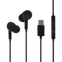 Наушники проводные внутриканальные BY Space Connect PRO с микрофоном, TYPE-C, 120см, чёрный