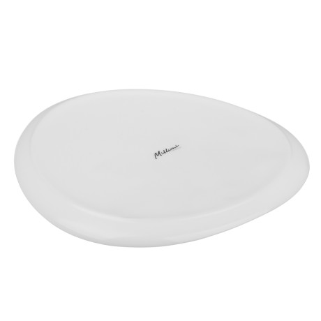 MILLIMI Лилия Тарелка подстановочная, опаловое стекло, 24см, треугольная форма