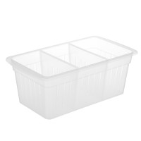 Корзинка для специй 3 секции 27x15x10см, пластик