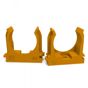 Промрукав крепеж-клипса монтаж. пист. ПМ ОРАНЖЕВАЯ d32 (25/500 уп/кор) цена за 1 шт PR13.0154