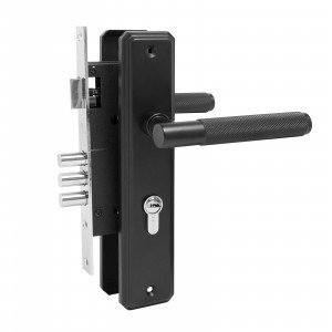 Замок врезной с/руч БУЛАТ ЗВ4-3.70.02.02 ФЕРОНА черный  5 перф.кл.(12)