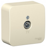 Systeme Electric BLANCA роз. TV ОУ 1 мест. молоч.(пл.осн, окон, RG6, 1dB, изол.пл.) BLNTA000012(10!)