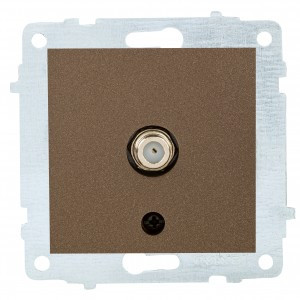 OVIVO мех. роз. СУ 1 мест. спутник (F-коннектор) мокка (ко всем рамкам) 600-000319-231