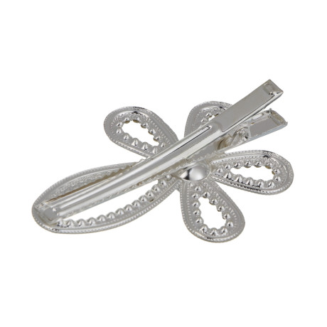 Зажим для волос со стразами 2шт, тм ЮНИLOOK, 6-7 см, металл, 6 дизайнов, #13