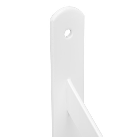 Кронштейн усиленный, 250 х 200 х 30 х 4 мм, белый Сибртех