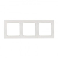 EKF Стокгольм рамка 3 мест. белая (PC) EZM-G-302-20