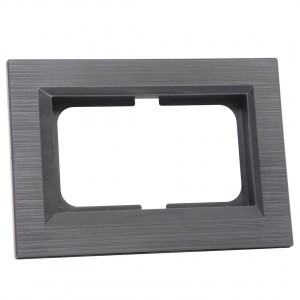 OVIVO Рамка СУ для 2-ой роз QUANTUM без земл., серый магнит, 405-310000-267