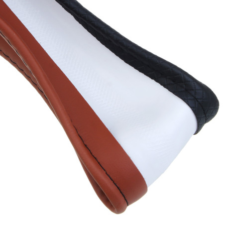 ЕРМАК Оплетка руля, серия Basic, размер M, черно-коричневая, полиуретан(PU)