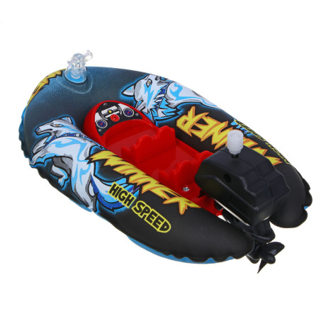 ИГРОЛЕНД Лодка заводная 11x21х8см, PVC, PP, ABS, 3 дизайна