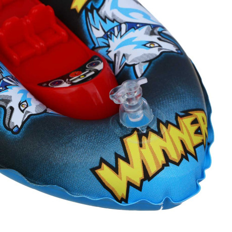 ИГРОЛЕНД Лодка заводная 11x21х8см, PVC, PP, ABS, 3 дизайна