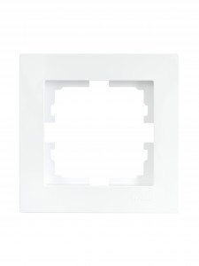 Lezard VESNA рамка СУ 1 мест. (горизонт) белая 742-0200-146