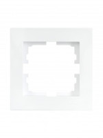 Lezard VESNA рамка СУ 1 мест. (горизонт) белая 742-0200-146