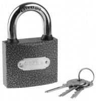 Замок ЗУБР &quot;МАСТЕР&quot; навесной, металлический корпус, закаленная дужка, 63мм