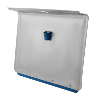 Лопата для уборки снега тротуарная, алюминиевая, 500 х 400 мм, без черенка, Сибртех