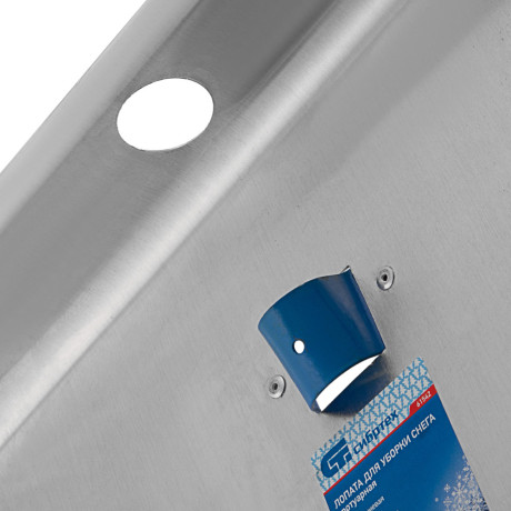 Лопата для уборки снега тротуарная, алюминиевая, 500 х 400 мм, без черенка, Сибртех