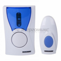 Rexant Беспроводной дверной звонок RX-2 (R6х2+23Ах1),4 ур.громк.,36 мел-й,100м,кнопка IP64,73-0020