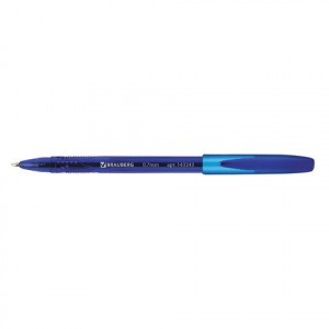 Ручка шариковая масляная BRAUBERG "SoarInk", СИНЯЯ, корпус синий, узел 0,7 мм, линия письма 0,35 мм,