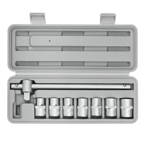 ЕРМАК Набор головок, 8 предм., 10-19мм