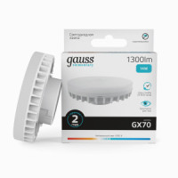 Gauss Elementary лампа GX70 14W(1300lm) 4100K 4K 75x24 матов., пластик 83824