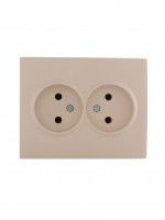 Lezard KARINA роз. СУ 2 мест. 16А  керамика крем (корп. ABS) 707-0300-128